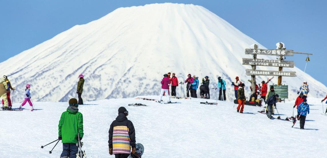 北海道留壽都村滑雪場。(互聯網)