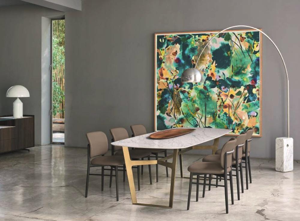 Sangiacomo白面雲石枱配金屬腳