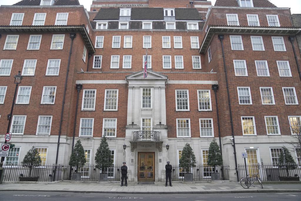 凱特入住The London Clinic。(美聯社)