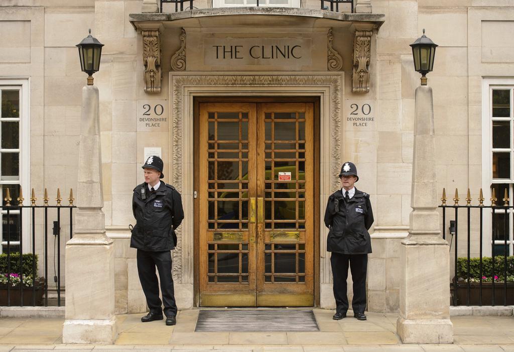 凱特入住The London Clinic。(美聯社)
