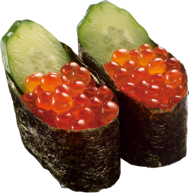 三文魚子軍艦 17元