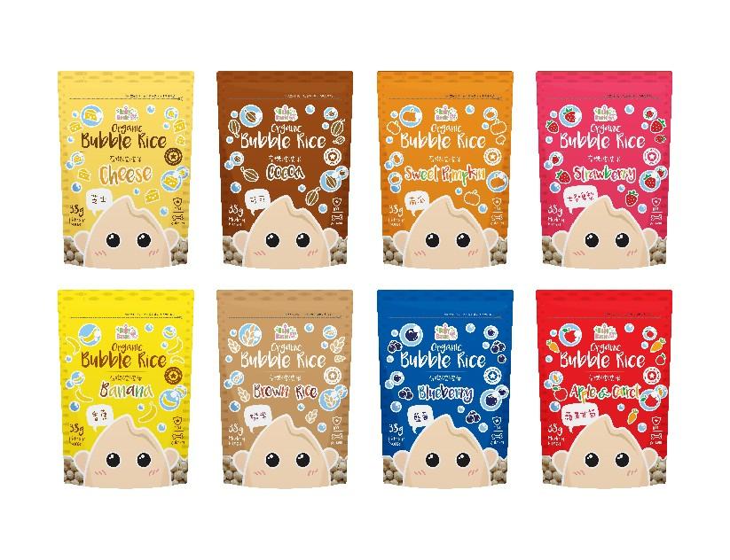 荷花BB展2024|寶寶百味─有機波波米 原價$35/包 場內優惠價$145/5包|攤位:E08-09, 18-19