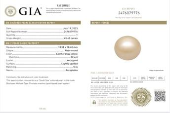 慈禧珠寶部分珍珠和首飾的養殖珍珠之分級報告