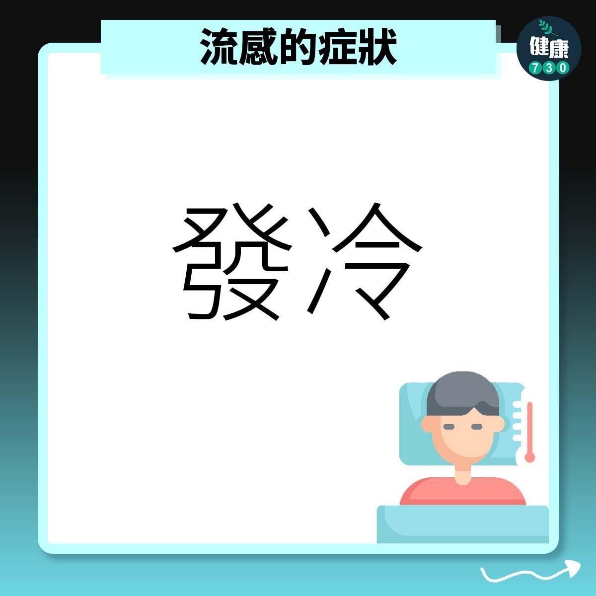 流感症狀之發冷。(am730製圖)