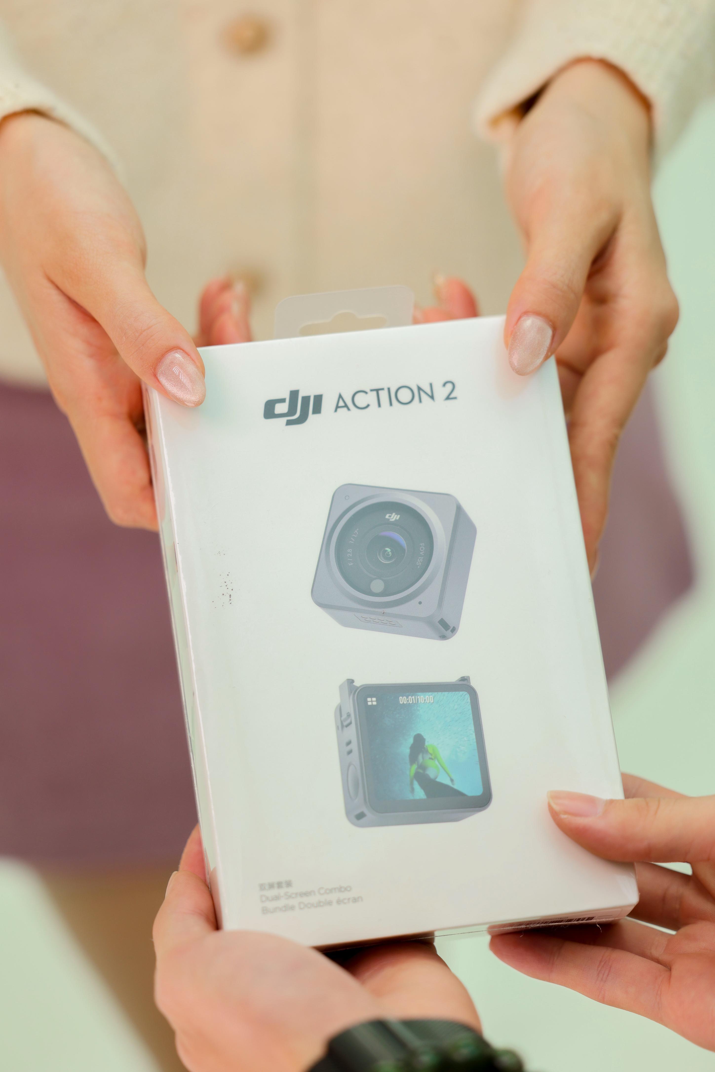 磁吸式防水運動相機DJI Action2雙螢幕套裝 (價值HK$4,299)
