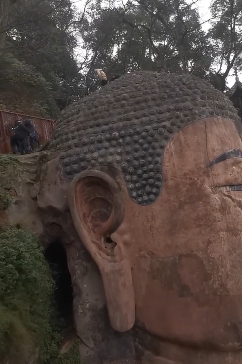 景區工作人員立即制止並配合公安民警將其勸離現場。