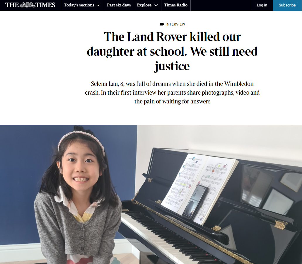 英國《泰晤士報》的報道。(互聯網)