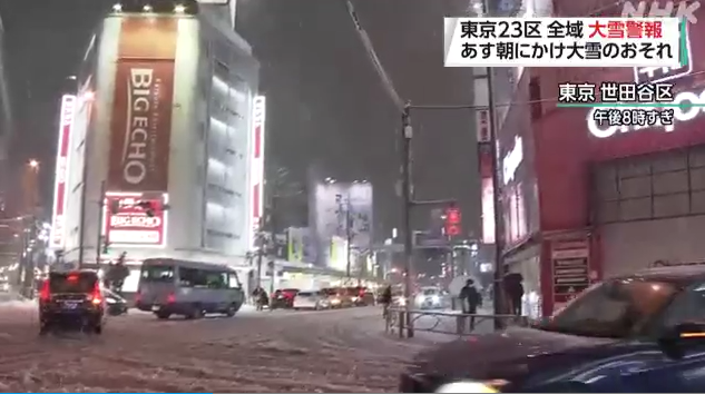 關東大雪|東京世田谷區