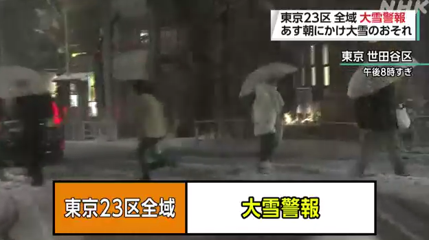 關東大雪|東京世田谷區