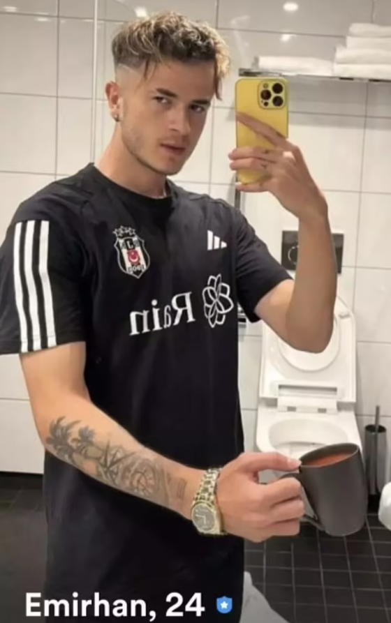 迪利巴斯在交友程式的個人介紹。(網上圖片)