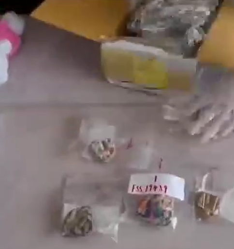 昆明海關所屬昆明郵局海關近日根據風險布控指令,在對兩個申報為「玩具」、「護身符」的郵件使用X光掃瞄檢查時發現圖像異常,經人工查驗,發現郵件內有疑似人體組織製品12件,經鑑定為人骨等人體組織成分製成。(內地海關)