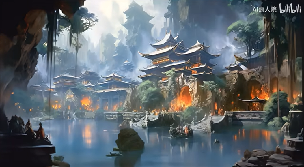 AI《西遊記》4分鐘動畫孫悟空維妙維肖 神人「AI瘋人院」僅用1周製作(影片截圖)