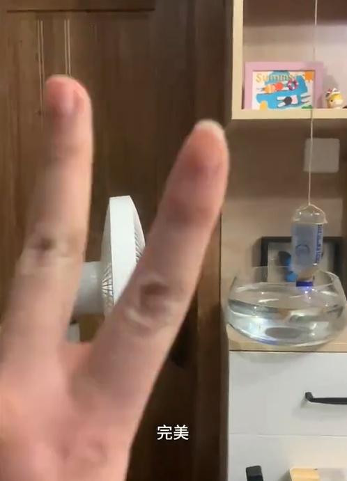 網民分享自製餵食器餵魚來解決問題。(微博)