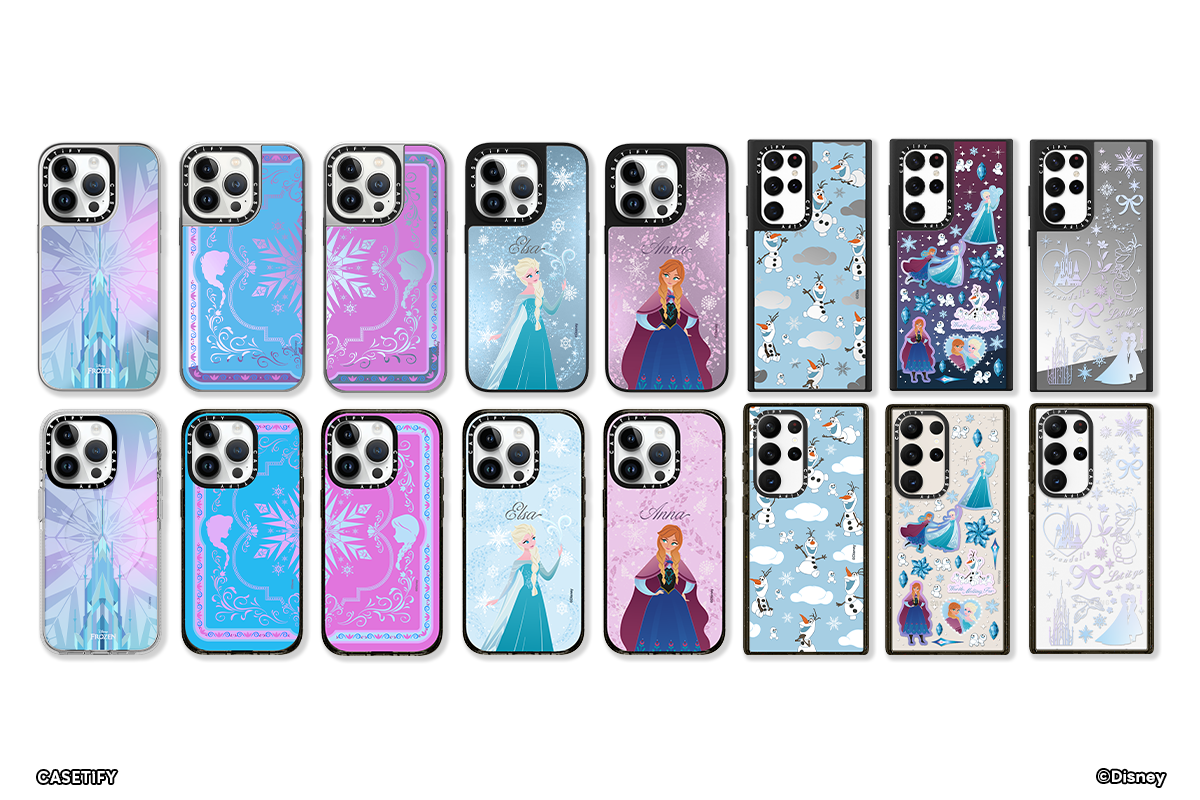 CASETiFY Frozen聯乘 Elsa、Anna、小白手機殼、手機繩、 MagSafe無線充電器、手機支架等配件施展冰雪魔法