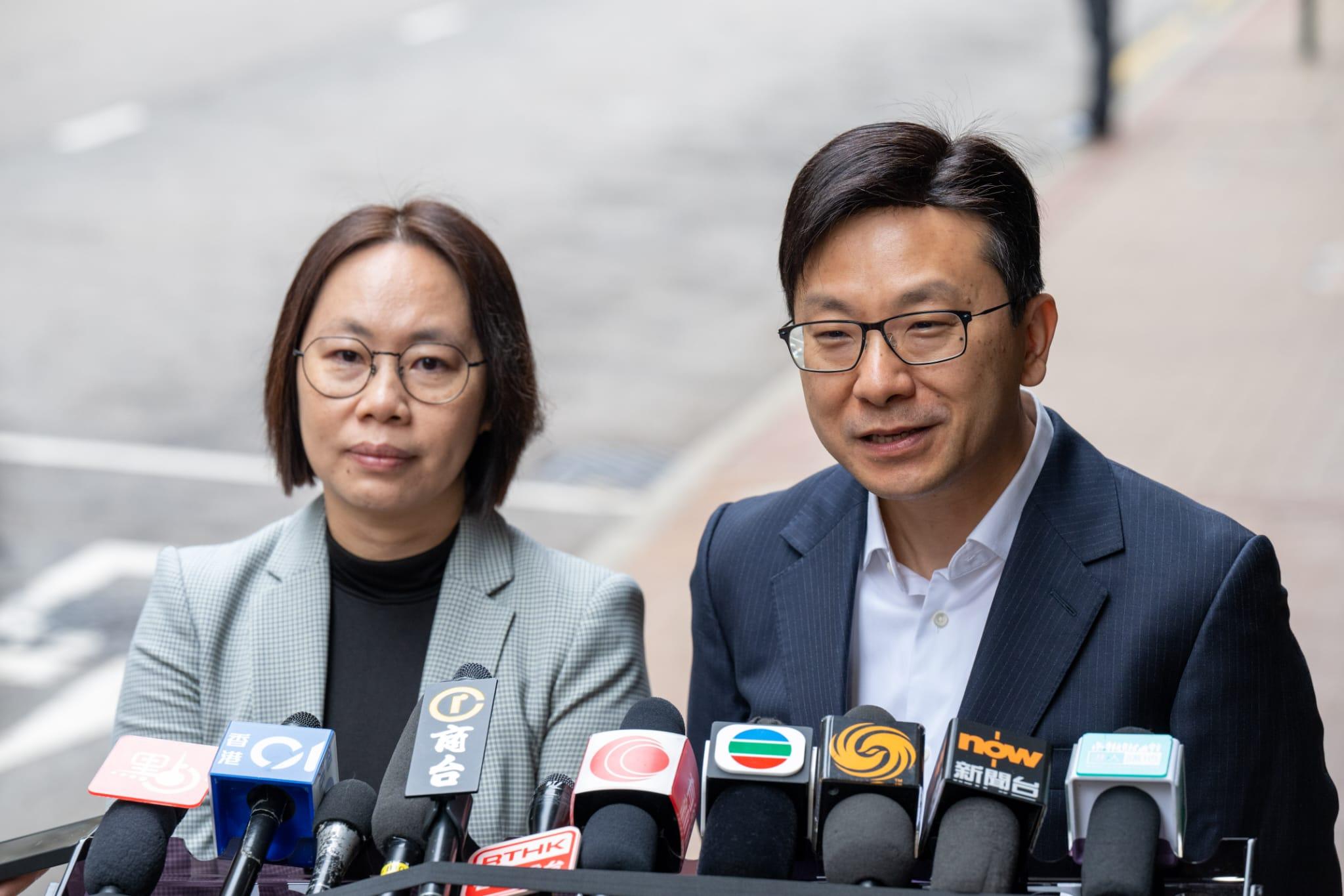 孫玉菡會見傳媒。(陳奕釗攝)