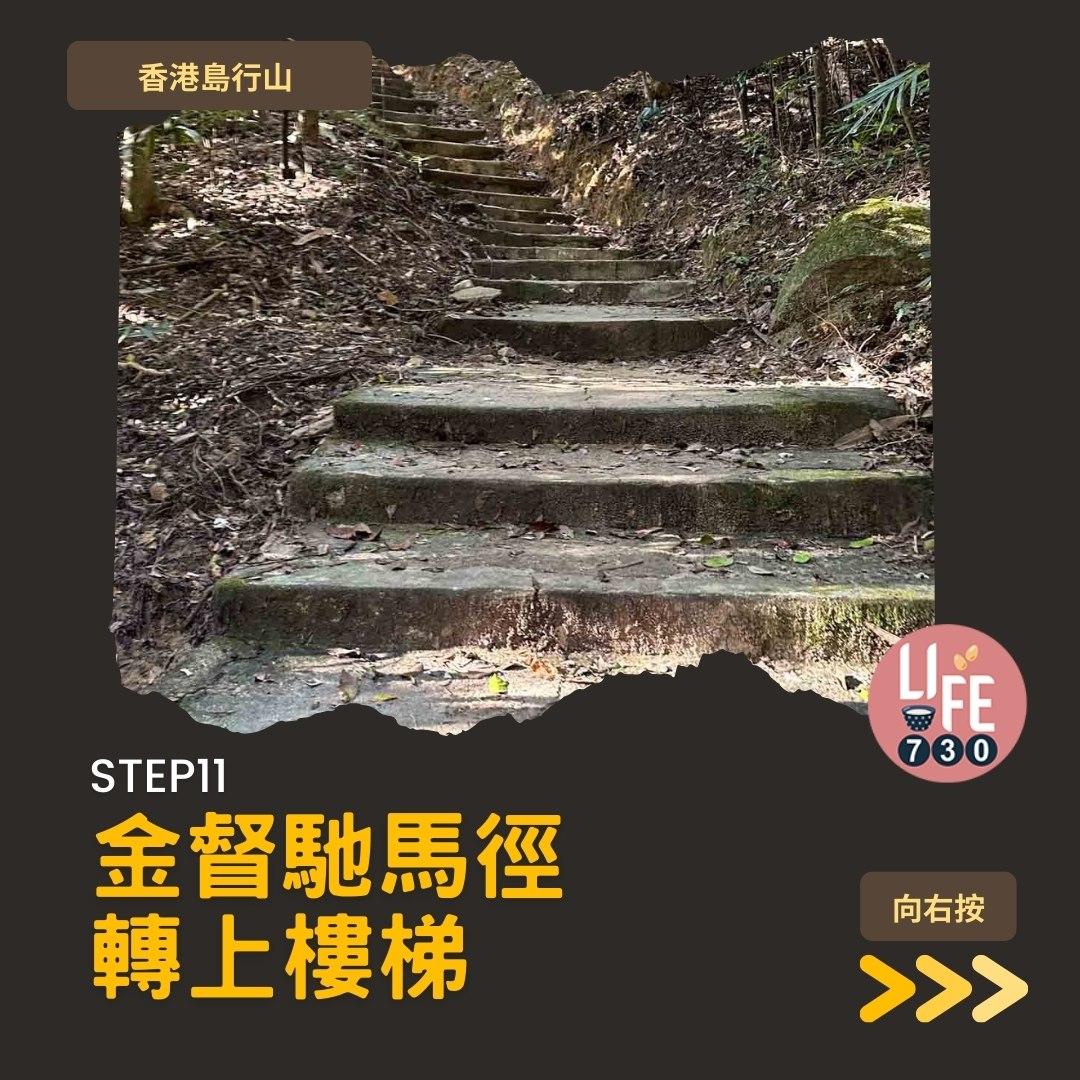 紅香爐峰睇日落︱金督馳馬徑 香港島行山路線(am730製圖)