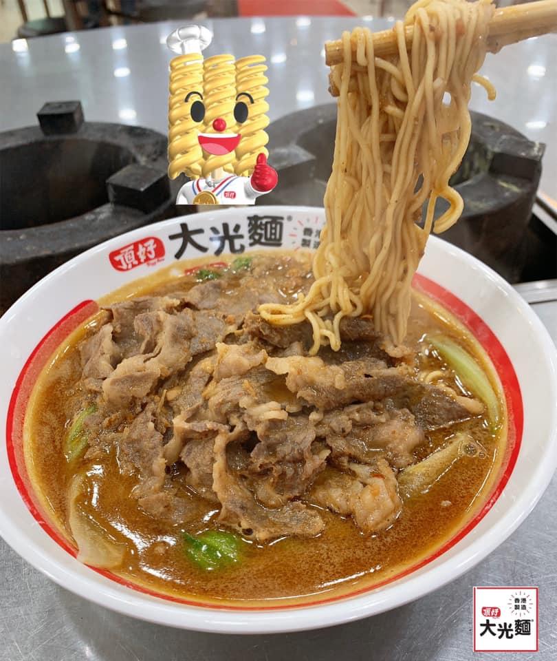 節目播出後引起全城熱議,令頂好大光麵爆紅,不少網民表明支持「香港製造」。(頂好大光麵FB)