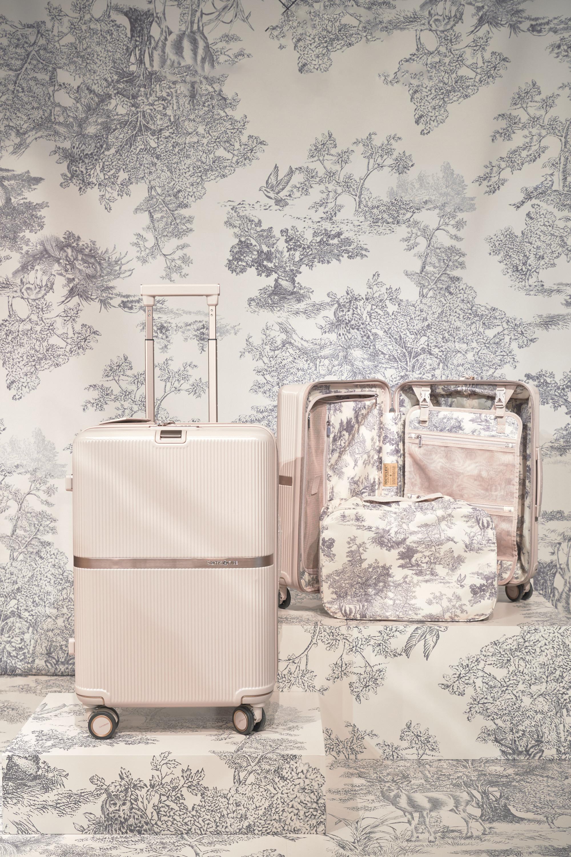 Samsonite x SNIDEL首次跨界聯乘 夢幻奶茶色行李箱登場
