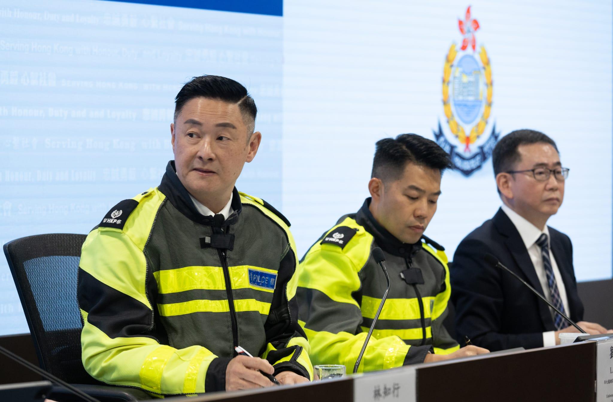 農曆新年2024|警方今日交代農曆新年期間,各項慶祝活動及交通安排。(蘇文傑攝)