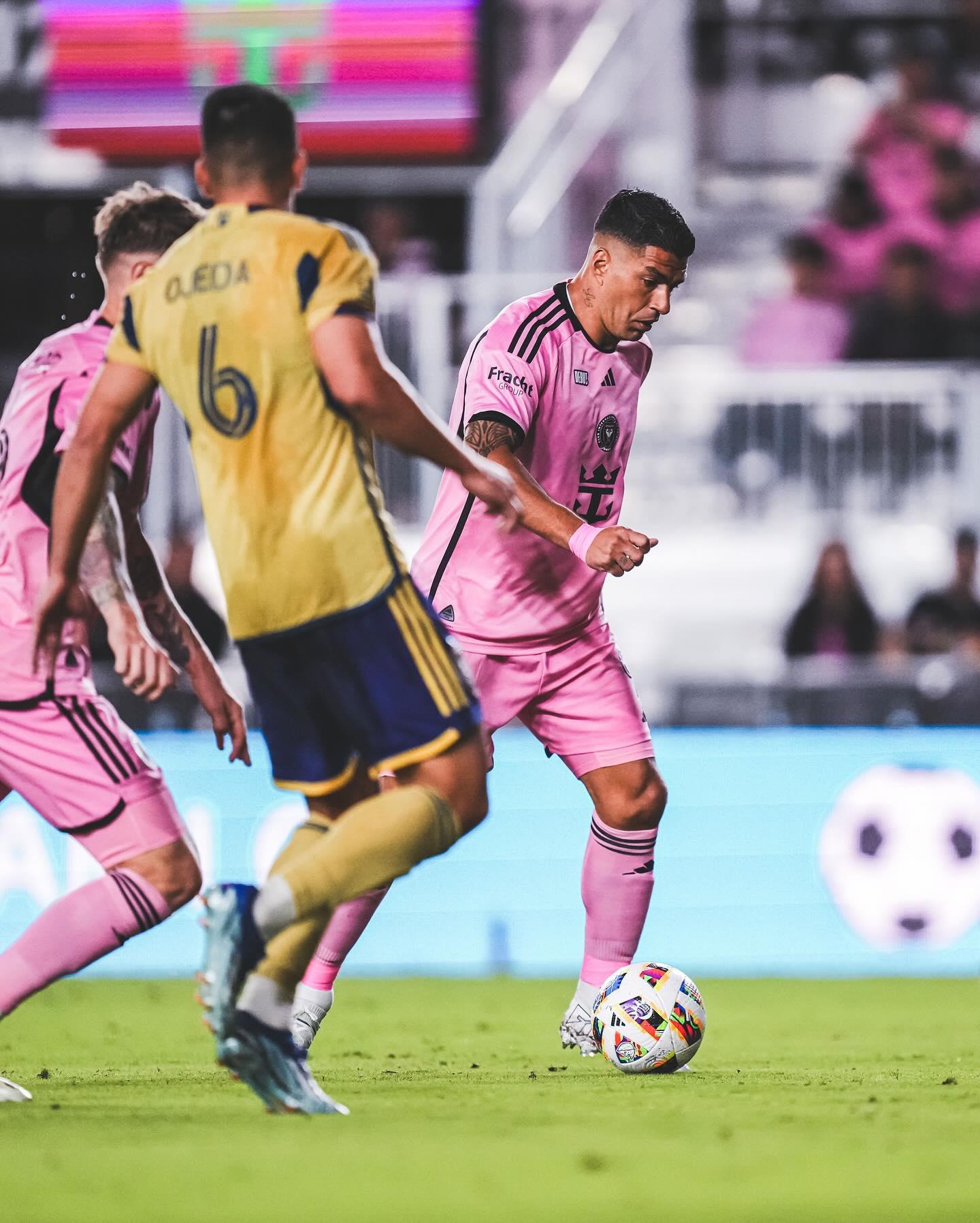 新加盟的蘇亞雷斯獻助攻。 (國際邁阿密圖片)