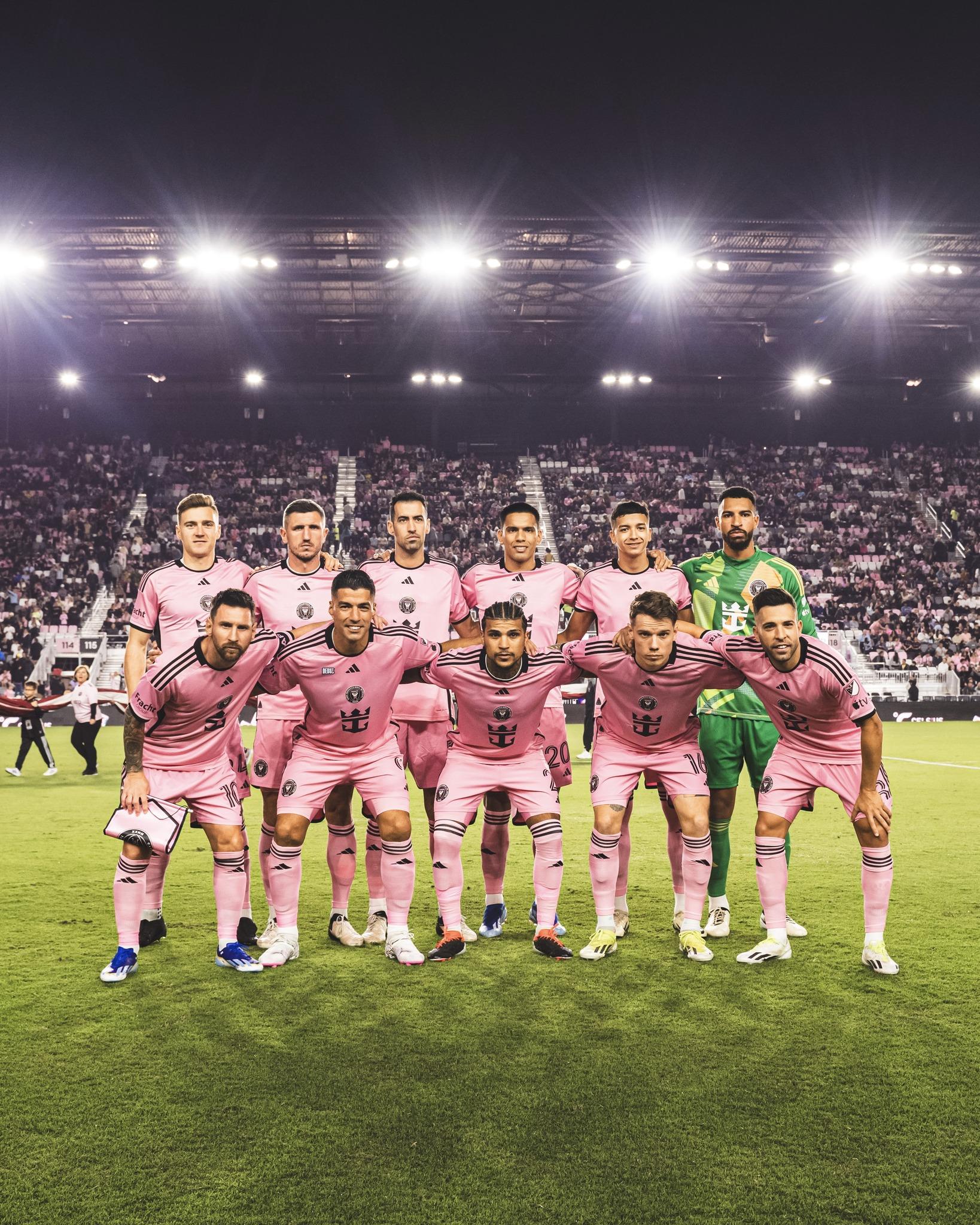 「巴塞4天王」都正選上陣。 (國際邁阿密圖片)