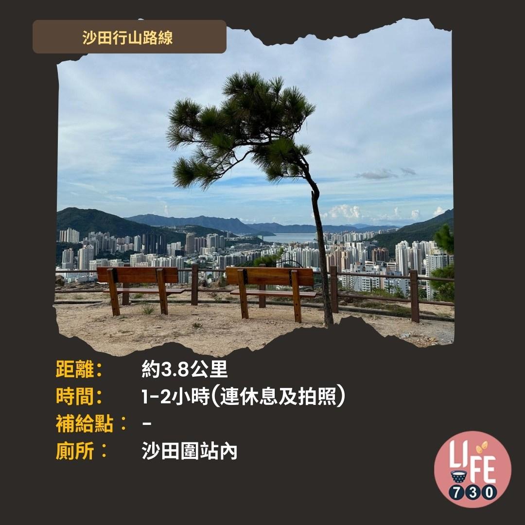 沙田行山|蝌蚪坪輕鬆登頂 周末拍拖親子樂好去處(am730製圖)