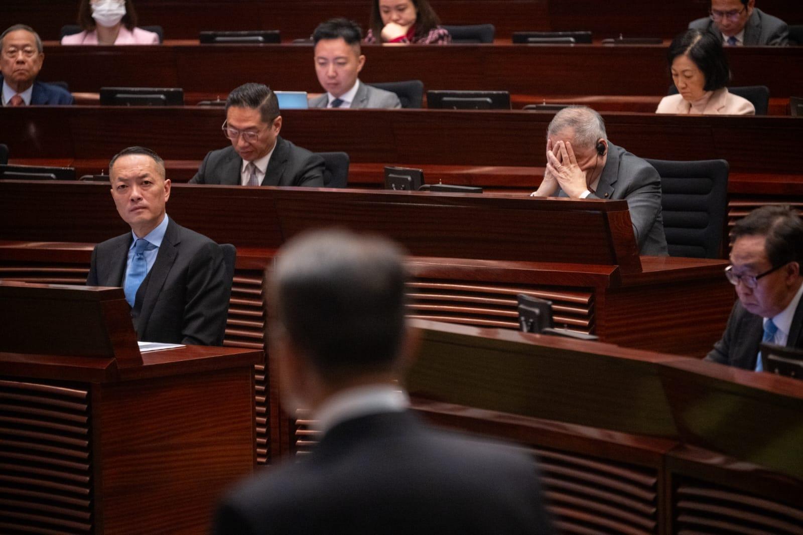 財政預算案2024|陳茂波今發表新一份《財政預算案》。(陳奕釗攝)