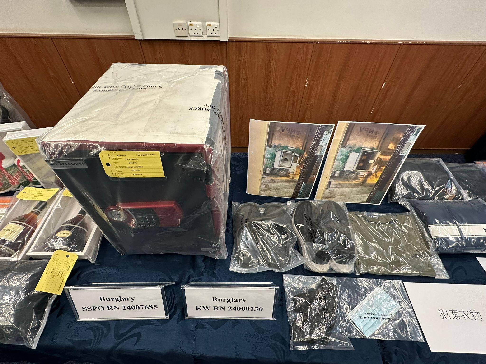 西九龍總區重案組於反爆竊行動拘捕一名連環爆竊犯,涉及13宗發生在九龍和新界區的爆竊案;另外深水埗警區搗破一宗酒樓爆竊案,拘捕3名男子。