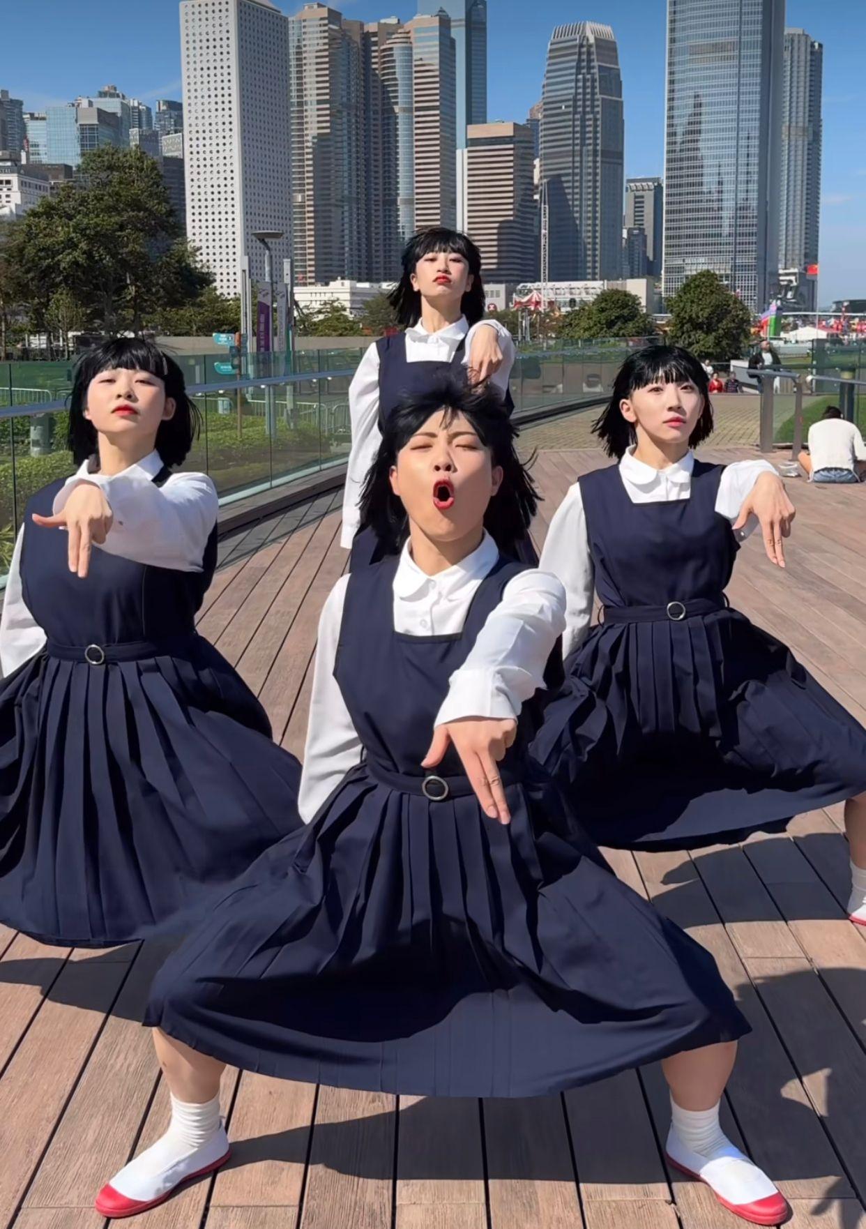 Avantgardey成員Seira、Moca、Pani、Kohana一同拍片滿足香港粉絲。