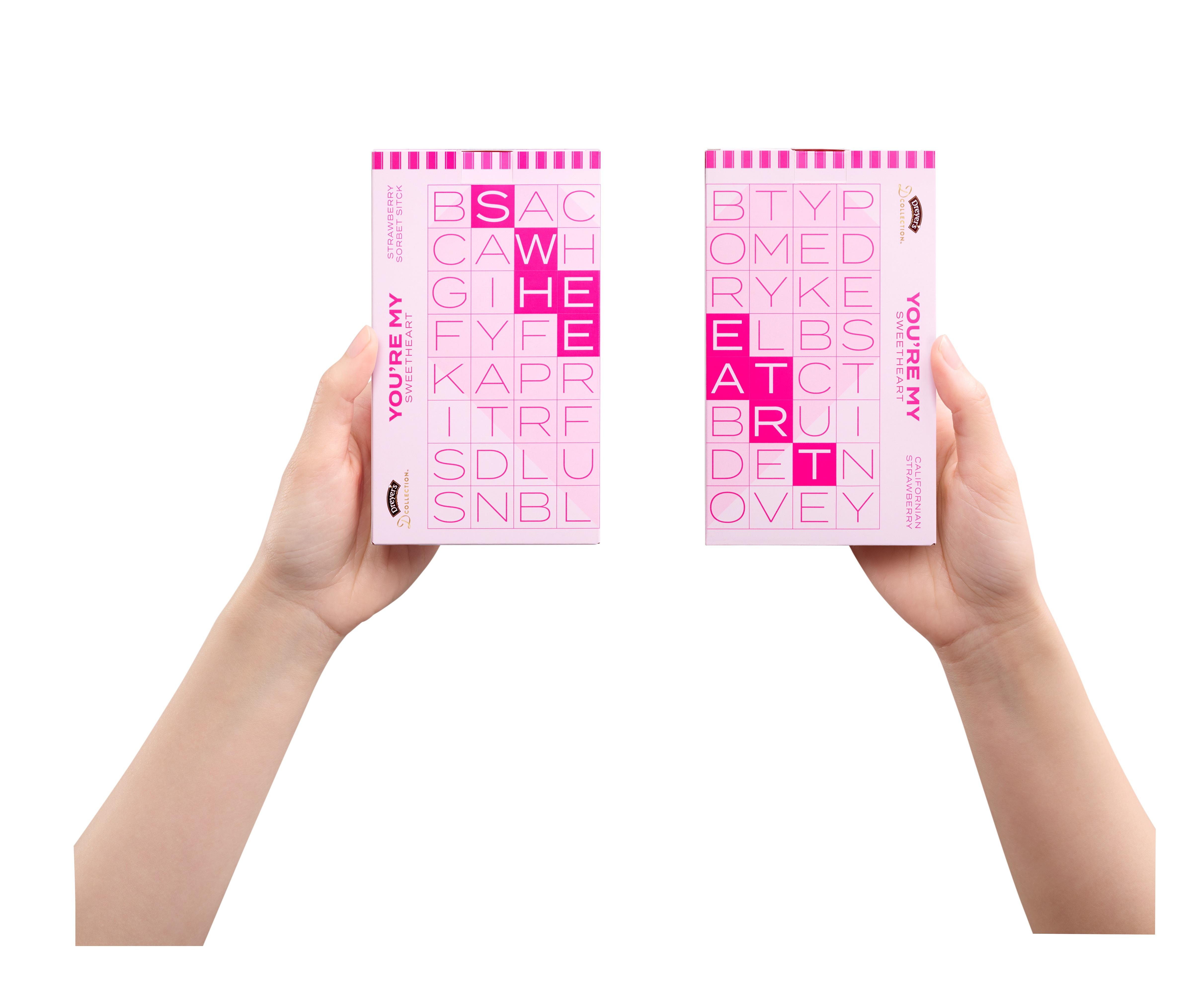 DREYER’S 限定心形雪糕批及雪葩條 士多啤梨主調/自製愛心戒指