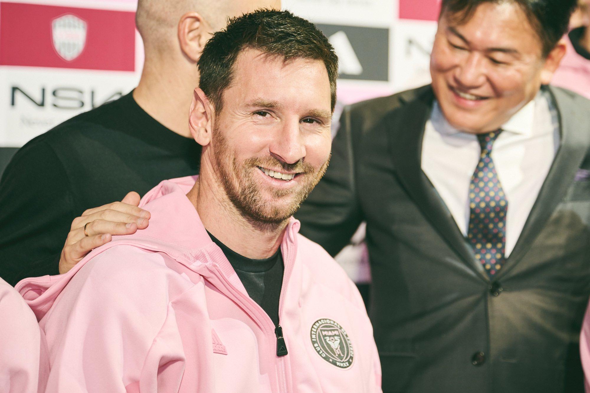 國際邁阿密大軍出席日本行的歡迎晚宴