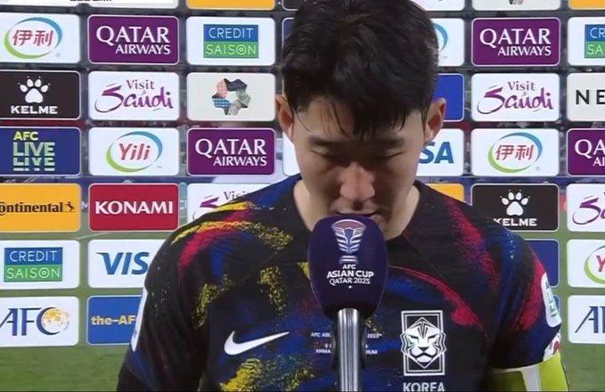 亞洲盃|約旦淘汰南韓首次晉級決賽 孫興民落淚道歉(網上圖片)