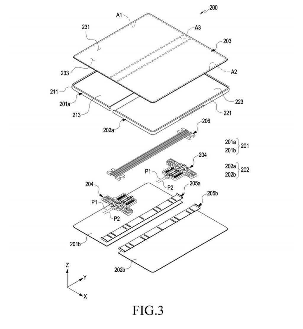 Samsung手機 Galaxy Z Fold 6疑似設計圖。(圖片來源︰X)