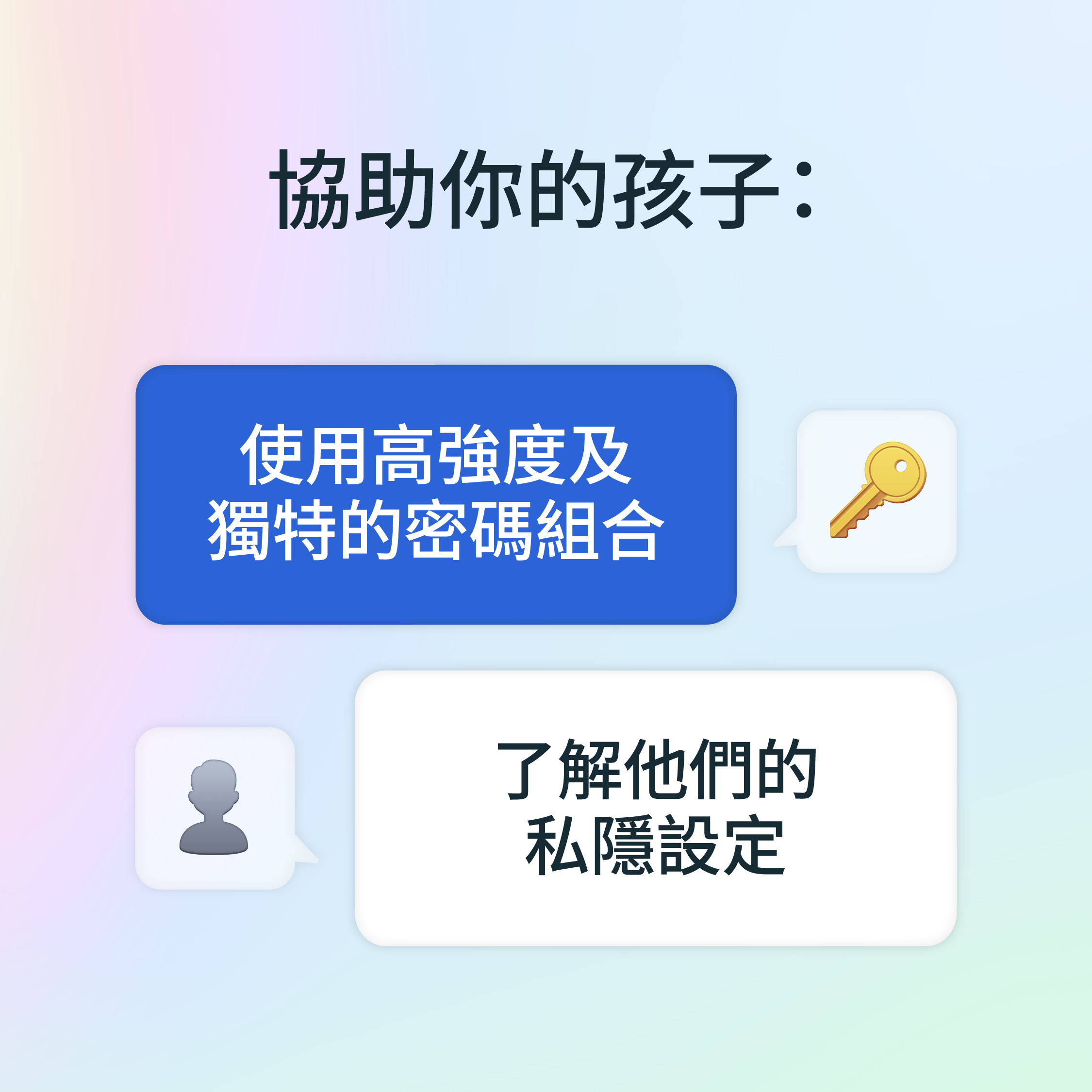 家長應持續與子女溝通使用社交媒體的合理時間、進行討論和共同訂立使用時間表。