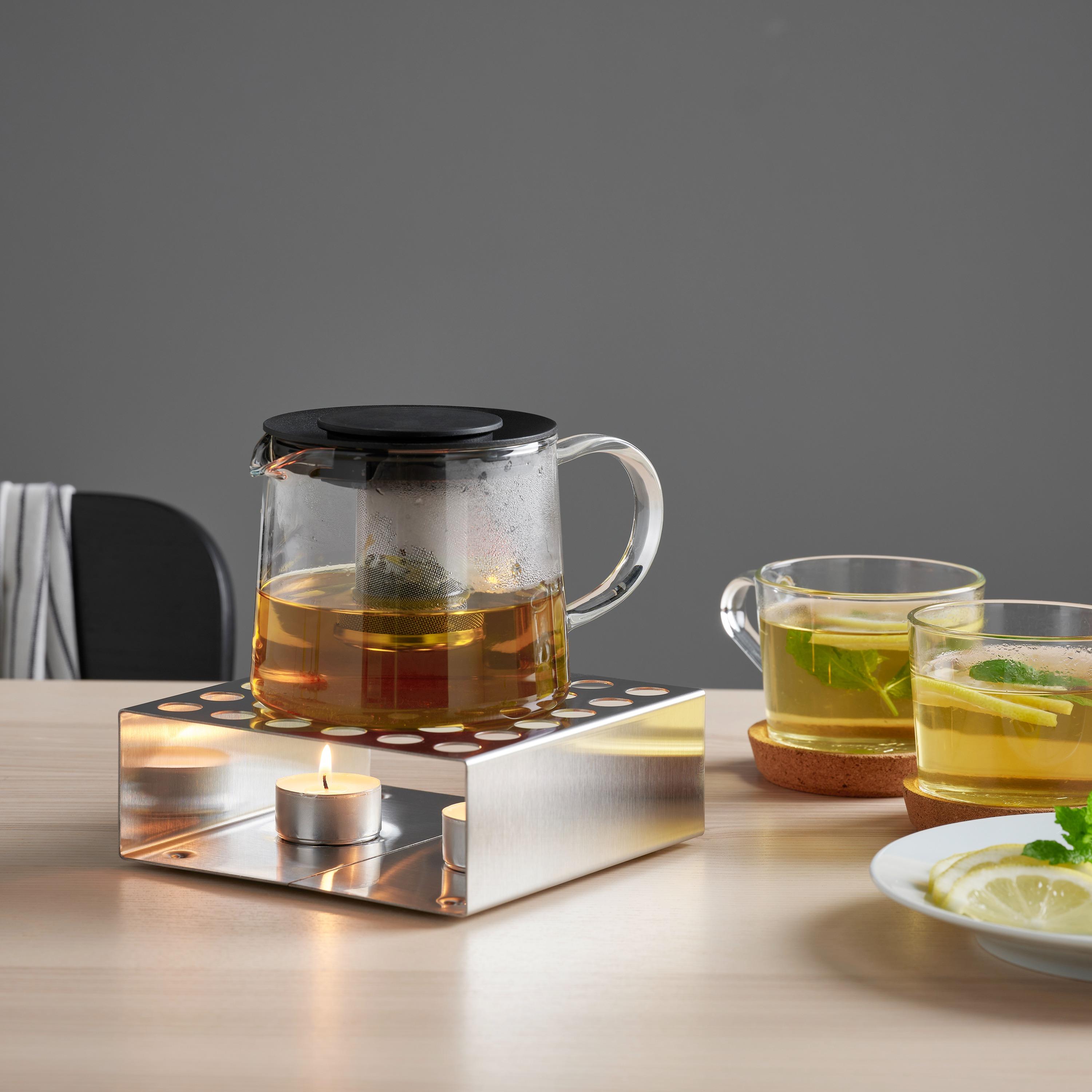 SOMMARLEK茶壺保溫座,促膝詳談也可以享受溫熱的好茶。$29.9