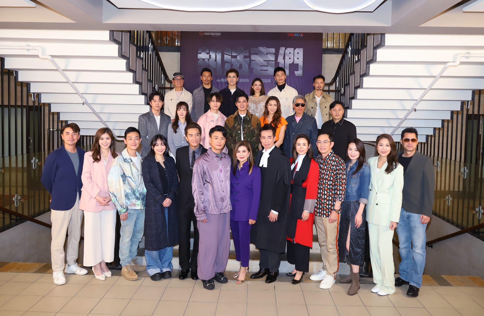 上周經歷喪母之痛後,陳敏之今日出席《執法者們》開鏡儀式。(羅錦鴻攝)