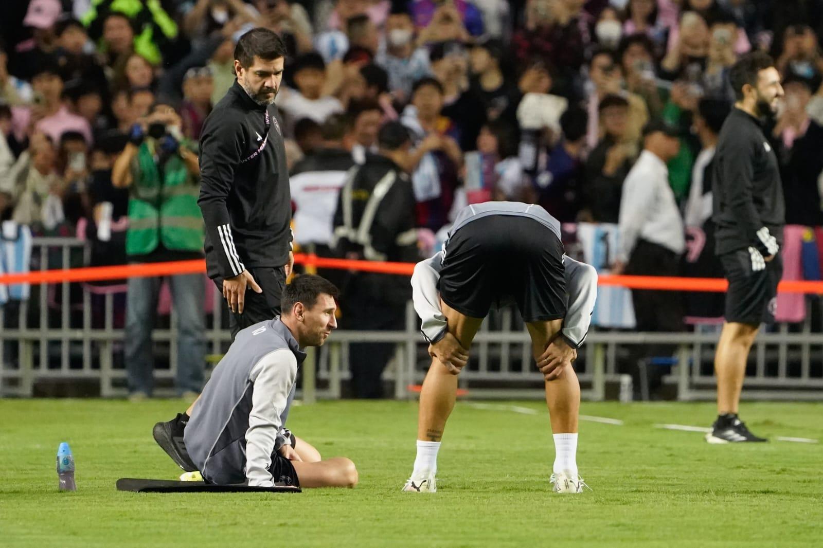 美斯訪香港,國際邁阿密操練,美斯事隔十年再踏足香港大球場。(蘇文傑攝)