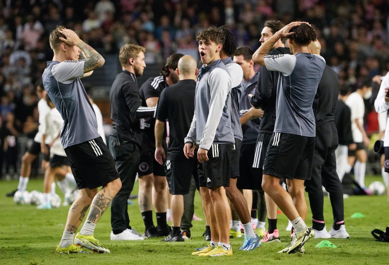 美斯訪香港,國際邁阿密操練。(蘇文傑攝)