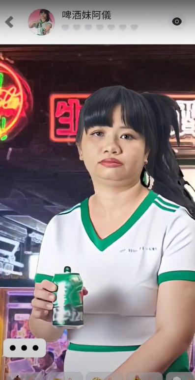 阿儀代言虛擬戀愛遊戲《阿儀-我的AI女友》 Cosplay女僕啤酒妹(Youtube截圖)