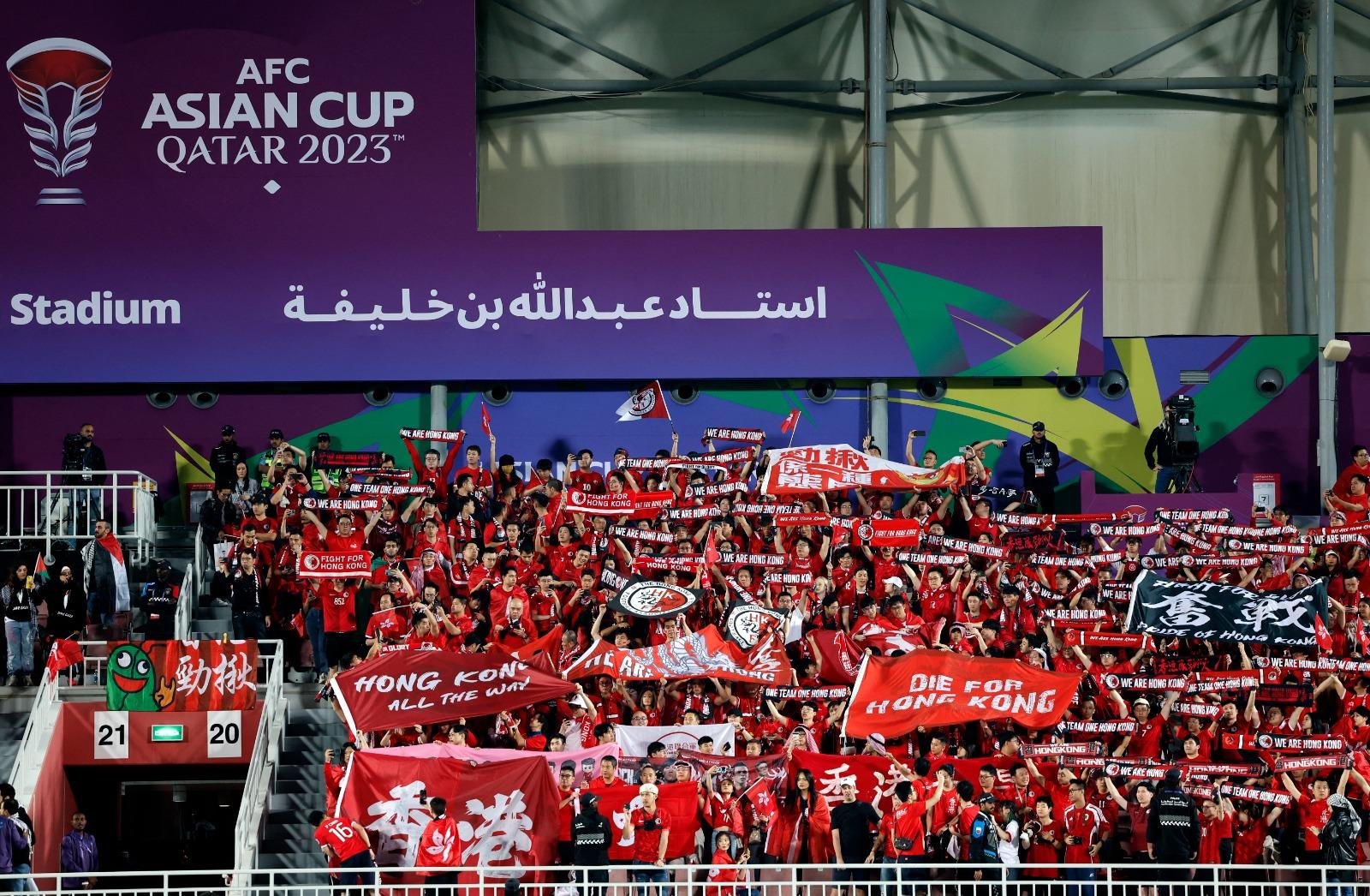 亞洲盃分組賽,香港足球隊Vs巴勒斯坦 。(路透社)