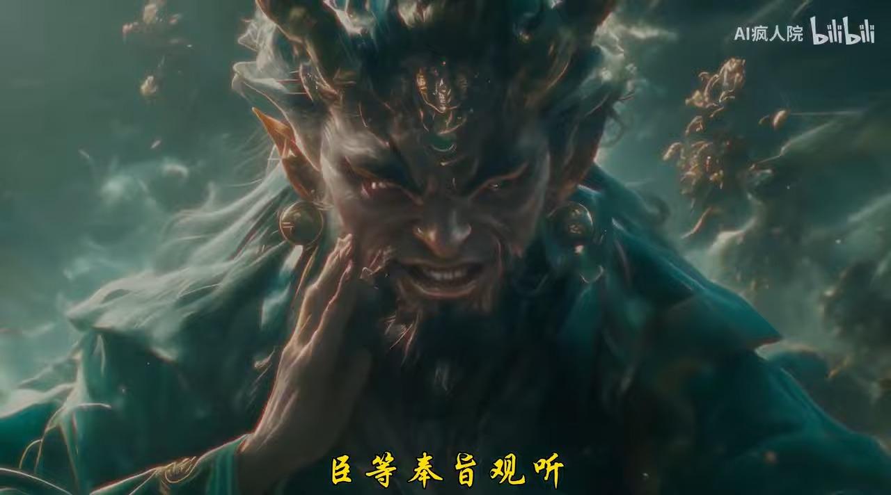 AI《西遊記》4分鐘動畫孫悟空維妙維肖 神人「AI瘋人院」僅用1周製作(影片截圖)