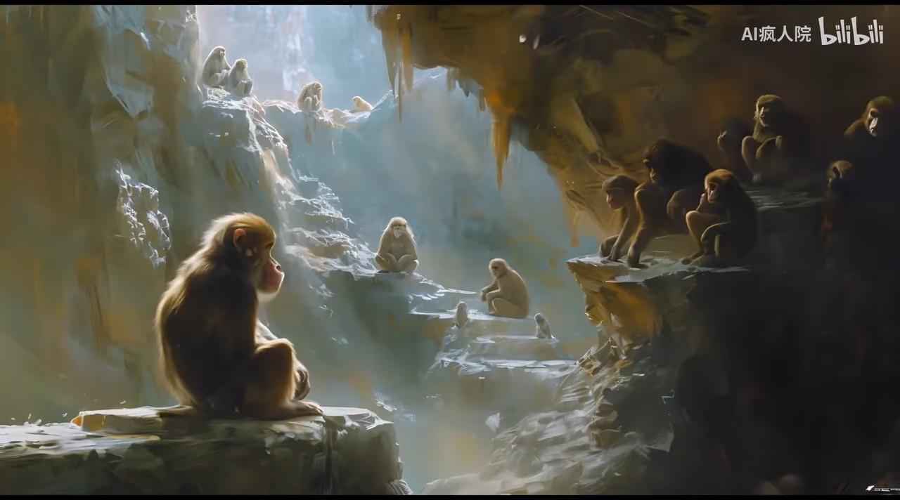 AI《西遊記》4分鐘動畫孫悟空維妙維肖 神人「AI瘋人院」僅用1周製作(影片截圖)