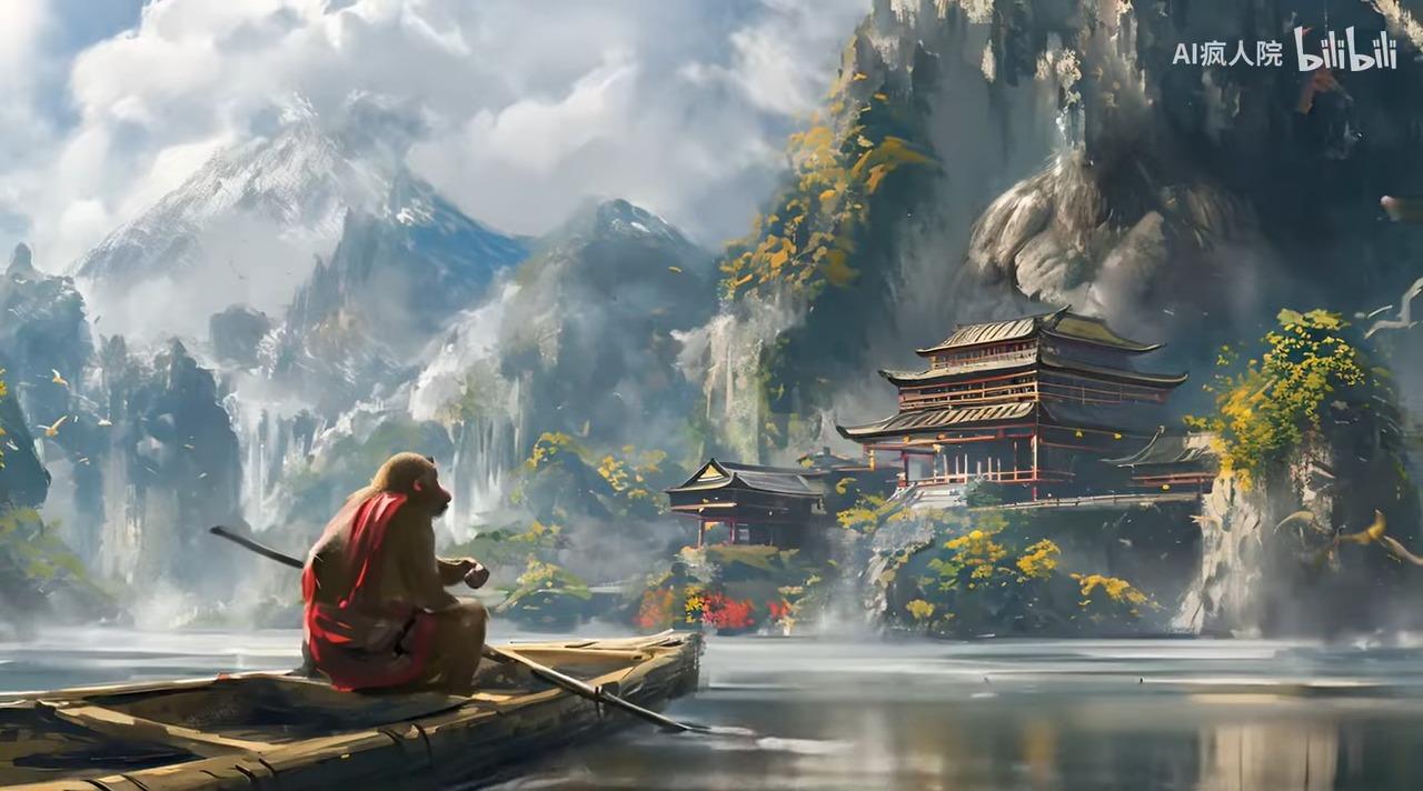 AI《西遊記》4分鐘動畫孫悟空維妙維肖 神人「AI瘋人院」僅用1周製作(影片截圖)