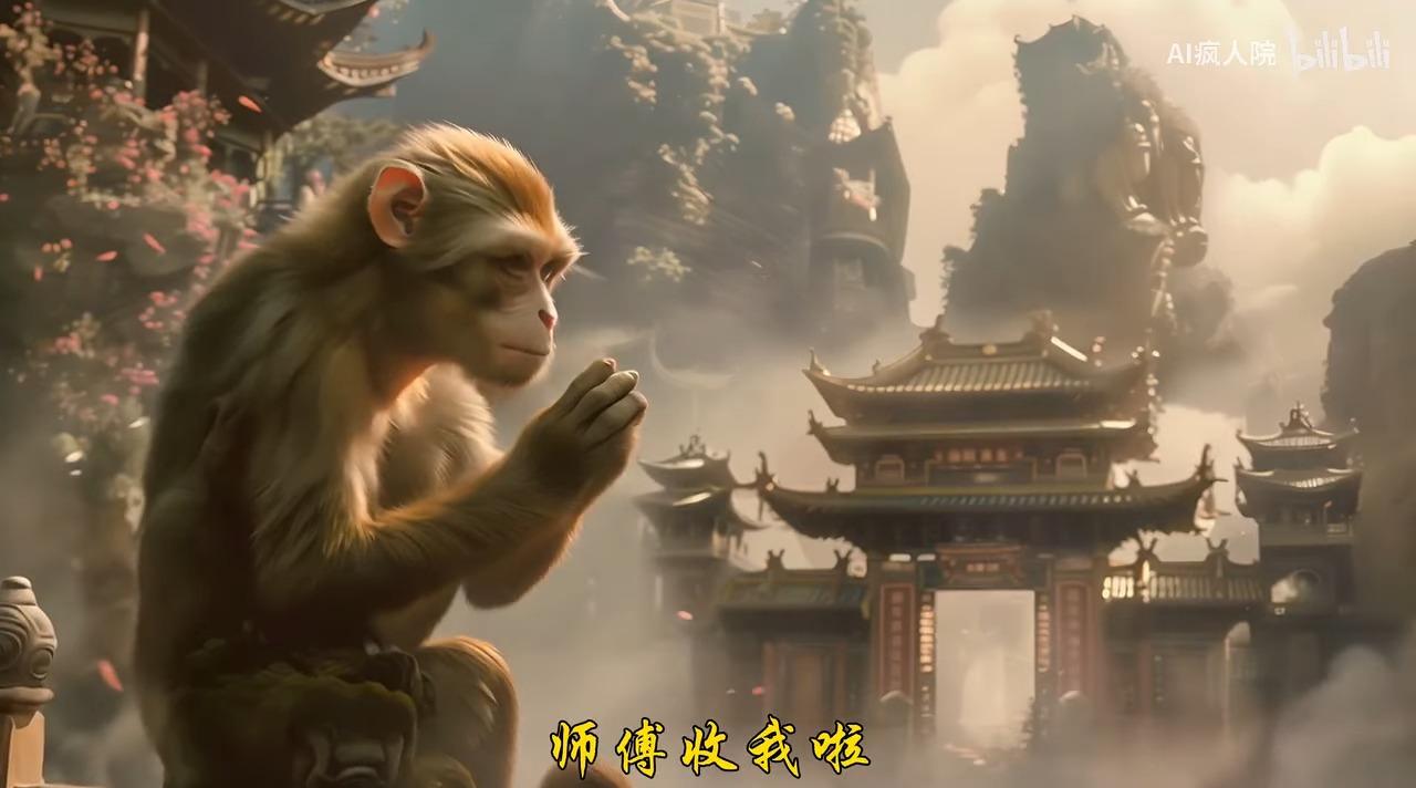 AI《西遊記》4分鐘動畫孫悟空維妙維肖 神人「AI瘋人院」僅用1周製作(影片截圖)