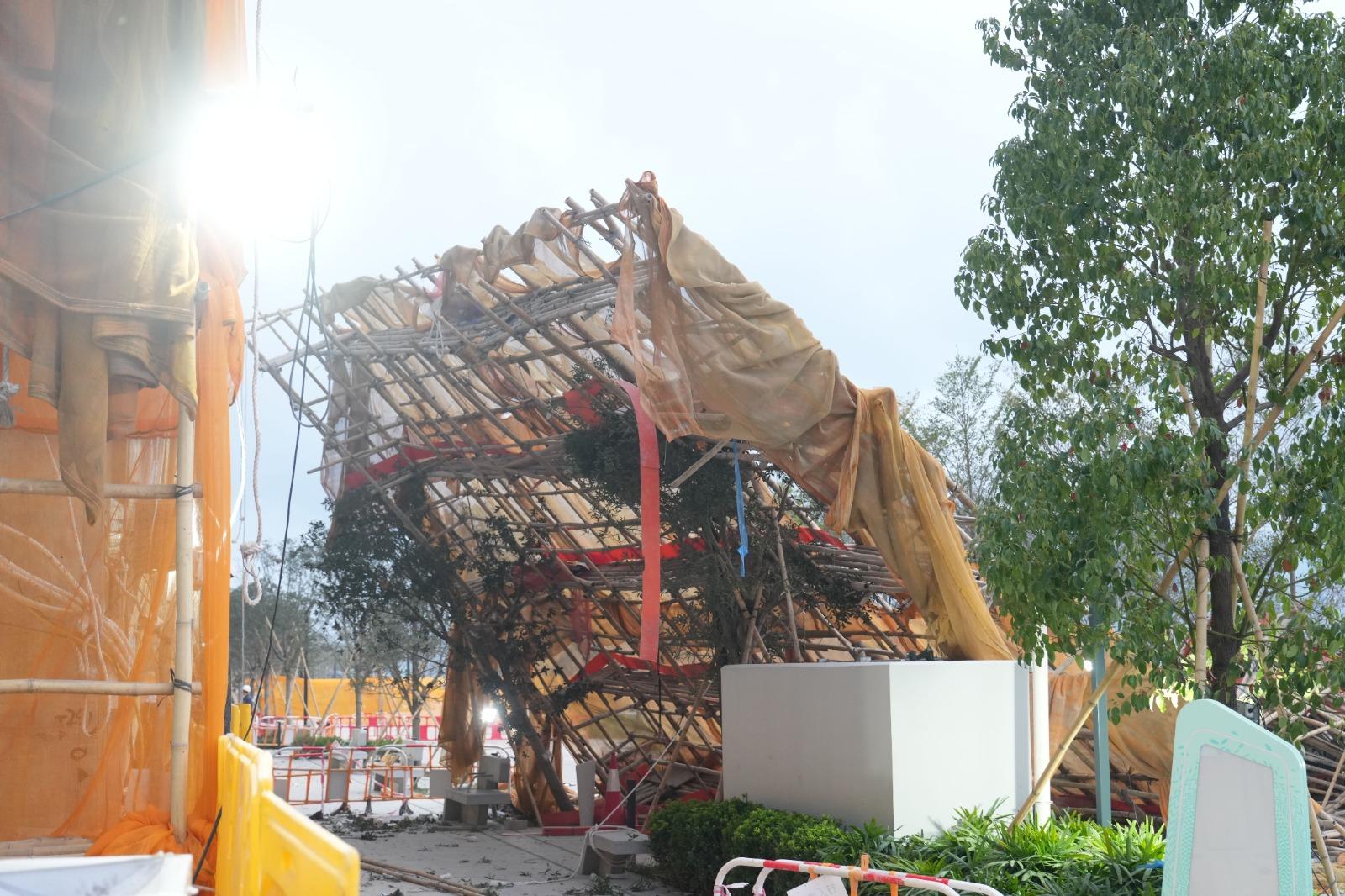 啟德澐璟地盤大型棚架20多層高墮下 兩名女工人不治(更新)