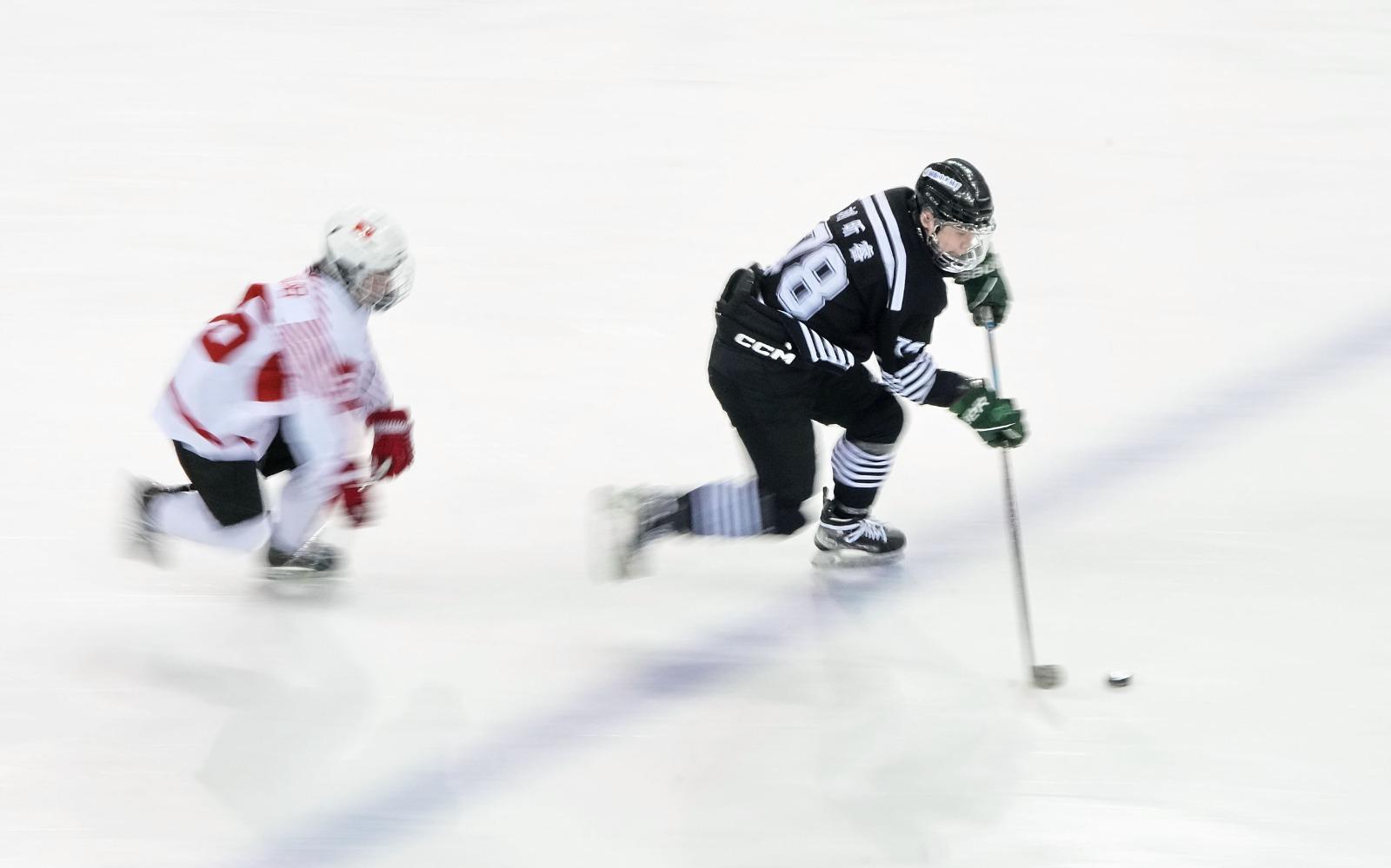 全國冬季運動會,香港青年男子冰球隊獲得第5名。(新華社)