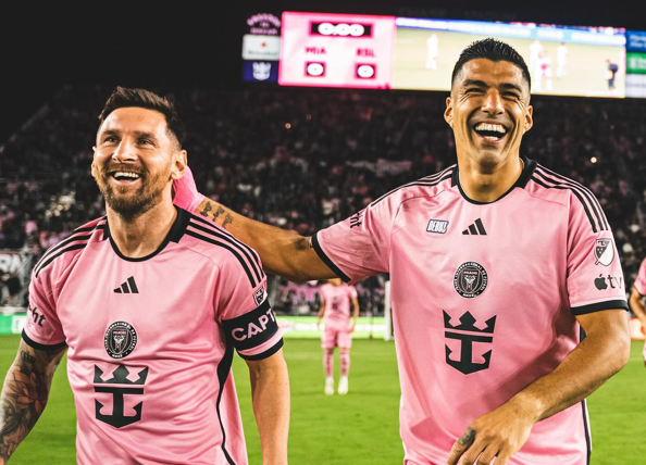 美斯、蘇亞雷斯均獻助攻。 (國際邁阿密圖片)