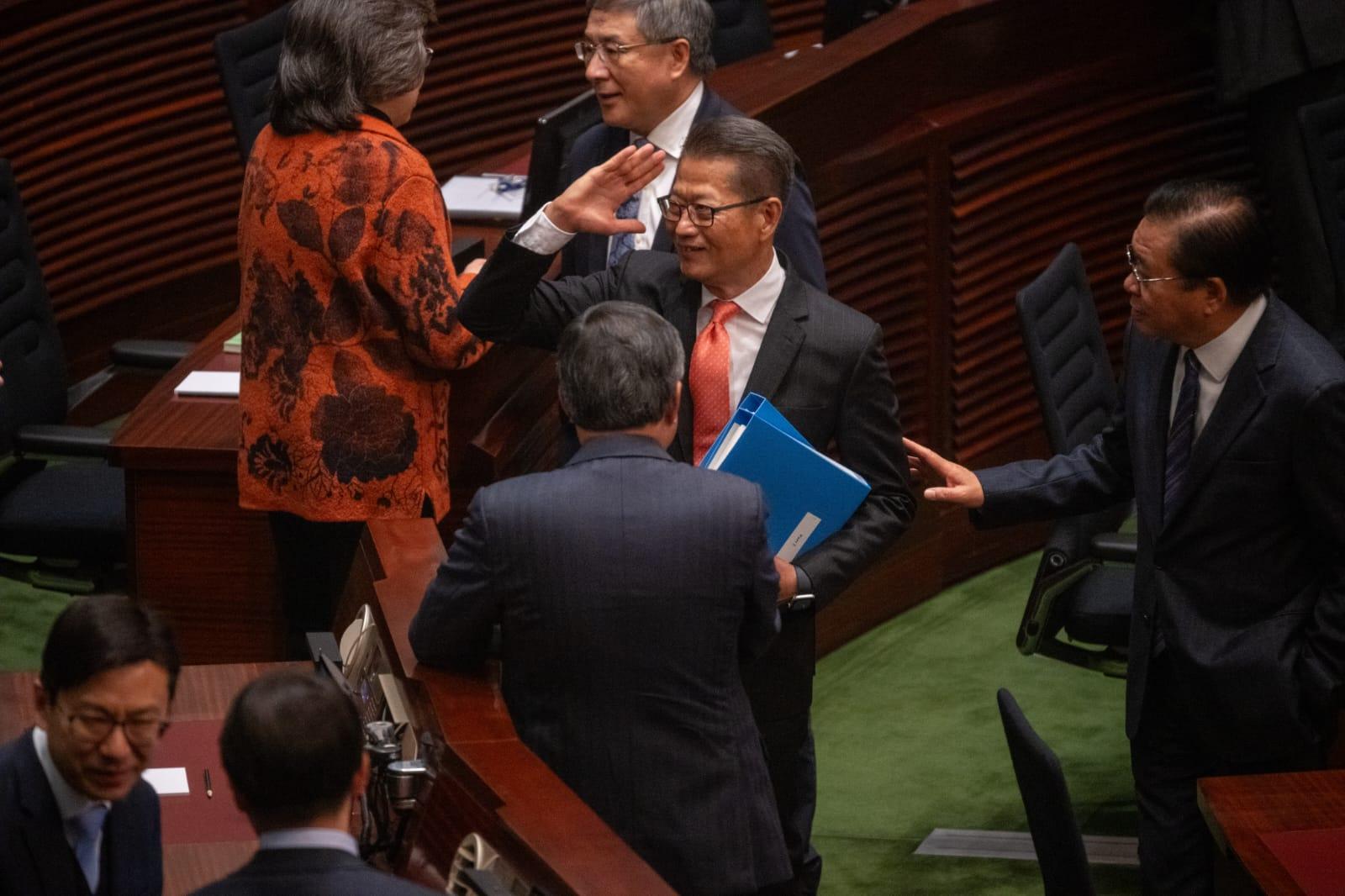 財政預算案2024|陳茂波今發表新一份《財政預算案》。(陳奕釗攝)