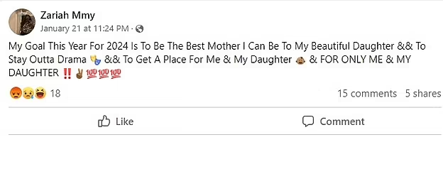 湯馬絲上月曾發文稱要做寶貝女兒的「最佳母親」。(互聯網)