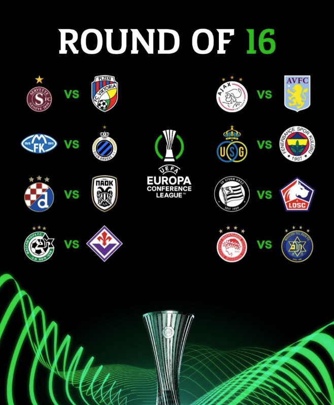 歐協聯16強抽籤,最矚目為阿積士對阿士東維拉。